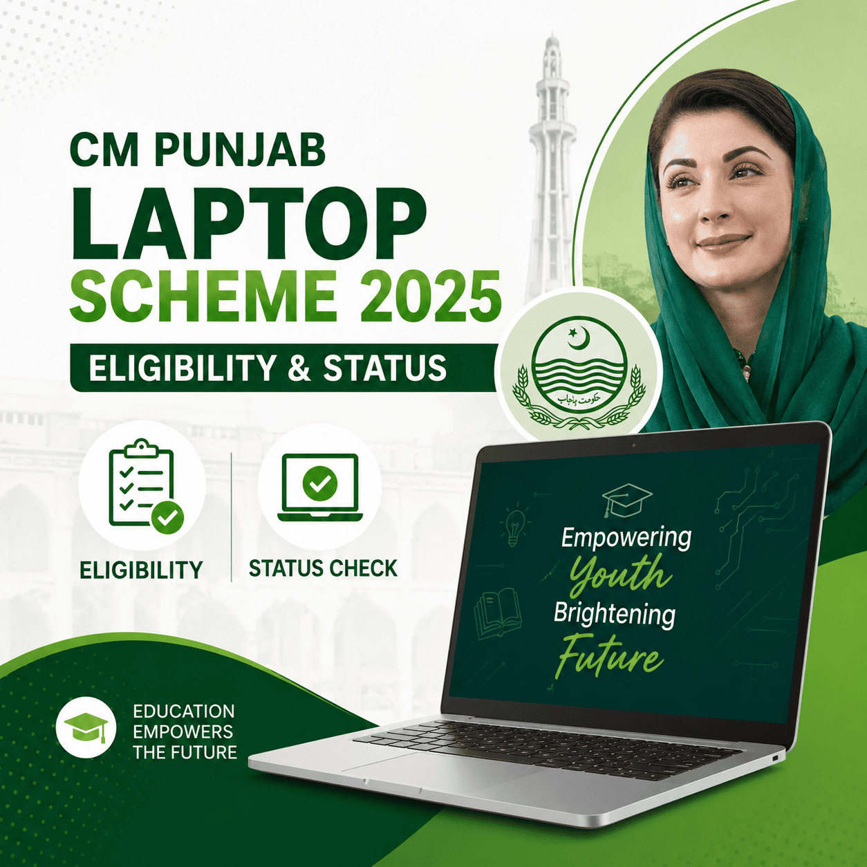 CM Punjab laptop scheme 2025 eligibility and status