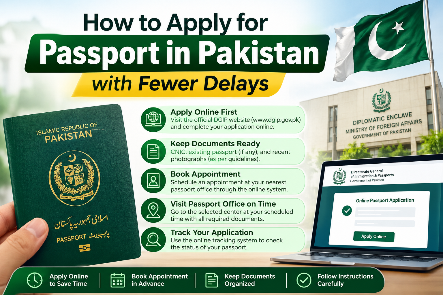 How to apply for passport in pakistan with fewer delays