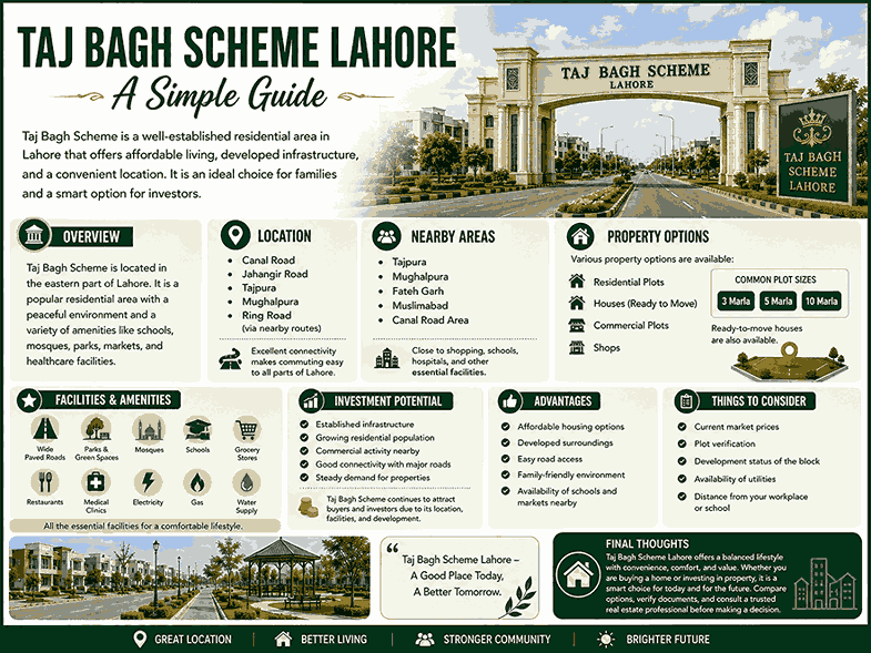 Taj Bagh Scheme Lahore: A Simple Guide