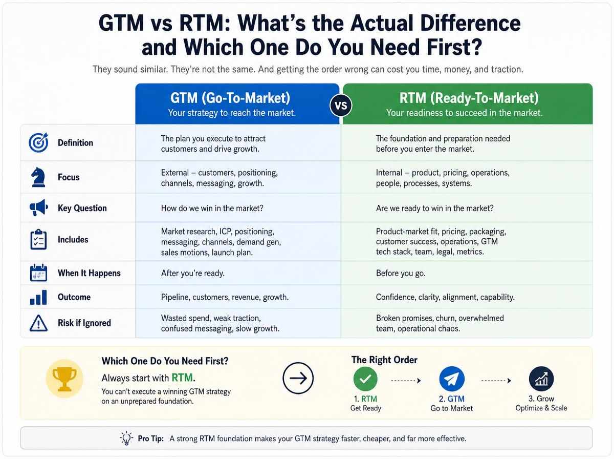 GTM vs RTM: The Real Difference Explained (2026)